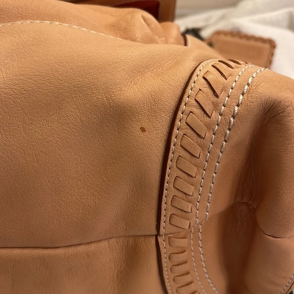 COACH - tan whipstitch satchel- F19018- NWT - Picture 11 of 17